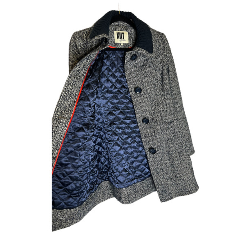 KUT from the Kloth Navy Coat Size Small - Picture 5 of 10